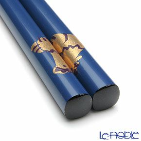 【伝統工芸】輪島塗 干支箸 酉 青（小） 19.5cm