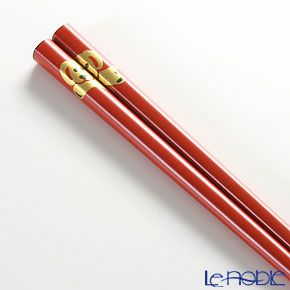 【伝統工芸】輪島塗 干支箸 戌 赤（小） 19.5cm