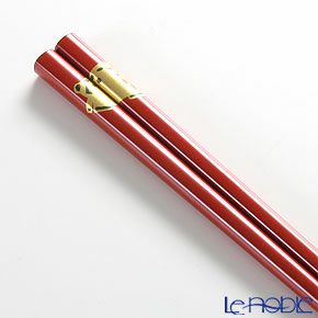 【伝統工芸】輪島塗 干支箸 亥 赤（中） 21cm