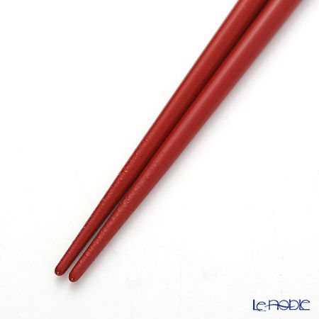 【伝統工芸】輪島塗 子供箸 歩くイヌ 赤