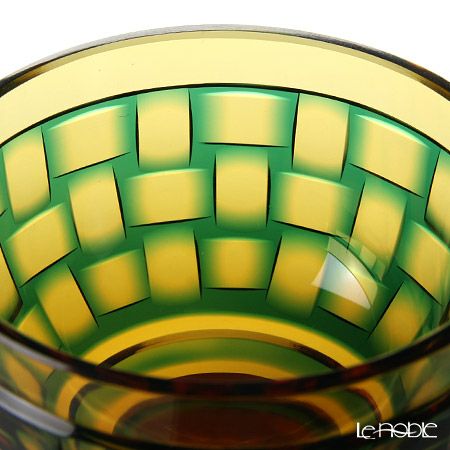 創作薩摩切子 網代 盃 アンバー 2022-9-A