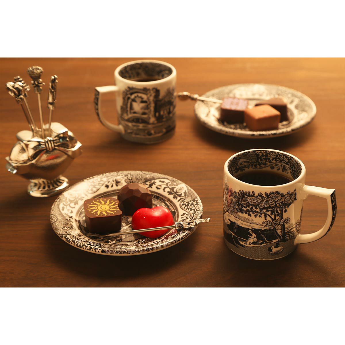 スポード ブラックイタリアン エスプレッソカップ＆ソーサー 90ml 【創業250周年記念コレクション】