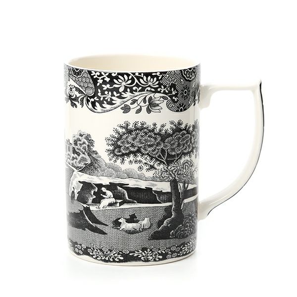 スポード ブラックイタリアン マグカップ 340ml【創業250周年記念コレクション】