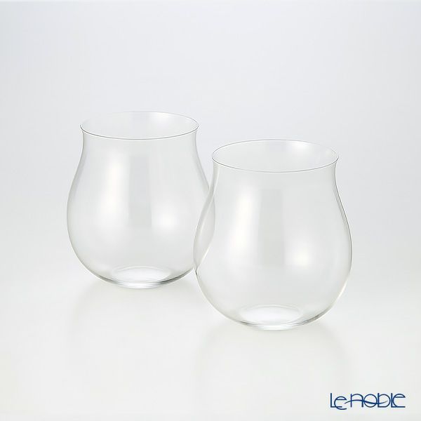 松徳硝子 うすはり 葡萄酒器 ブルゴーニュ 350ml 2個 【木箱入】