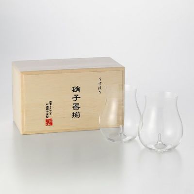 松徳硝子 うすはり 酒器揃 【木箱入】 | ブランド洋食器専門店ル