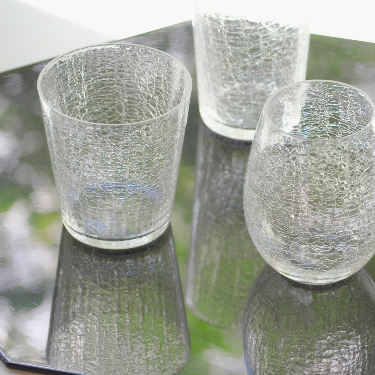 深川硝子工芸 CRACKS ロックグラス ペア