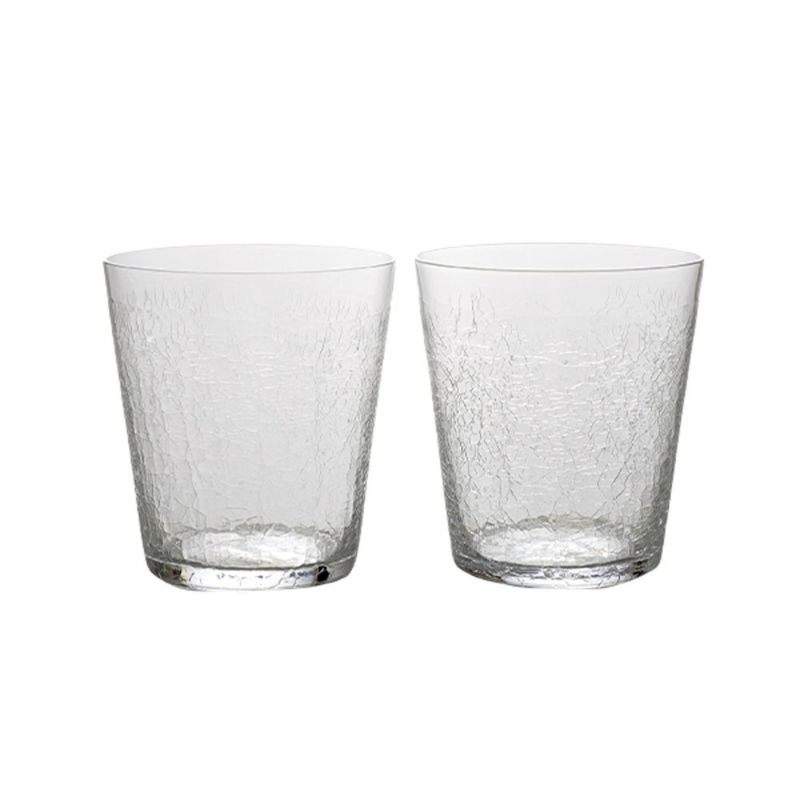 深川硝子工芸 CRACKS ロックグラス ペア