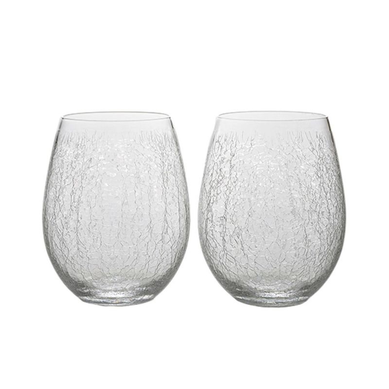 深川硝子工芸 CRACKS ワイングラス ペア