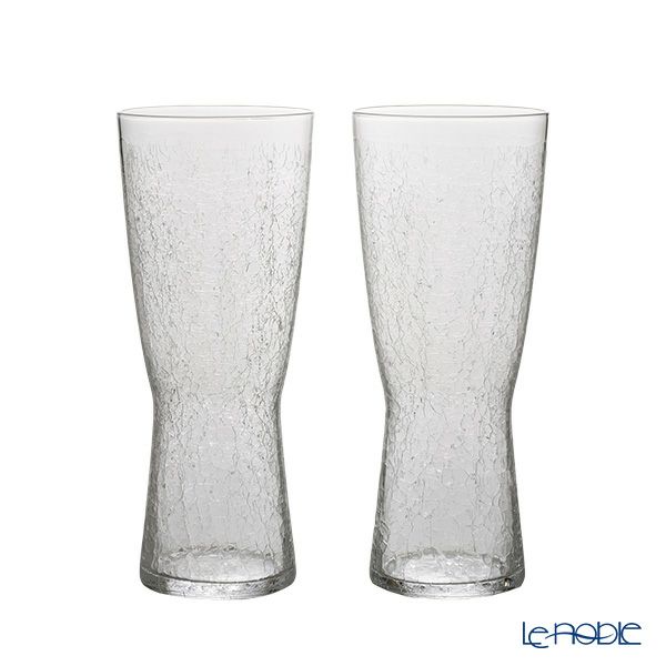 深川硝子工芸 CRACKS ビアグラス ペア