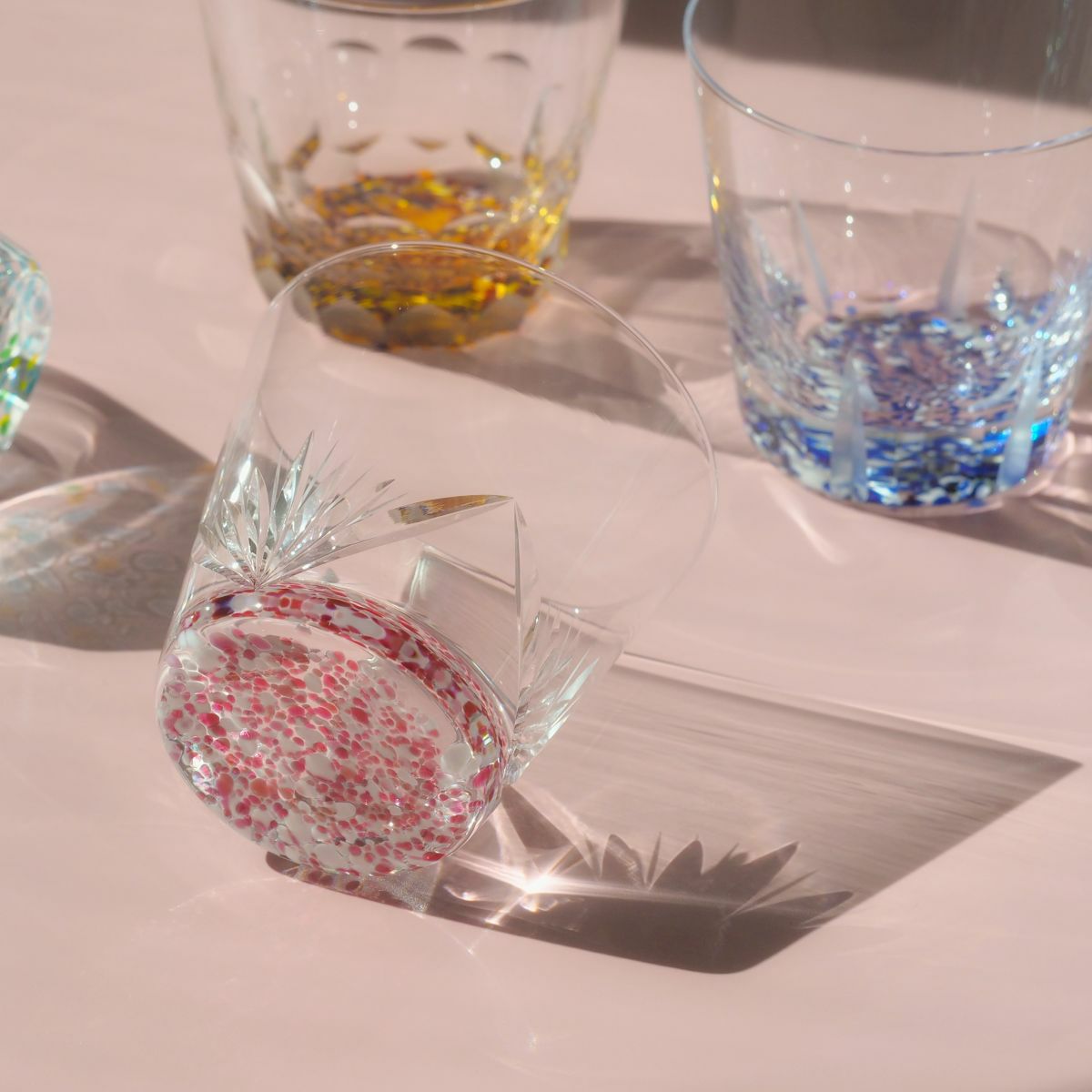 深川硝子工芸 ロックグラス siki-春