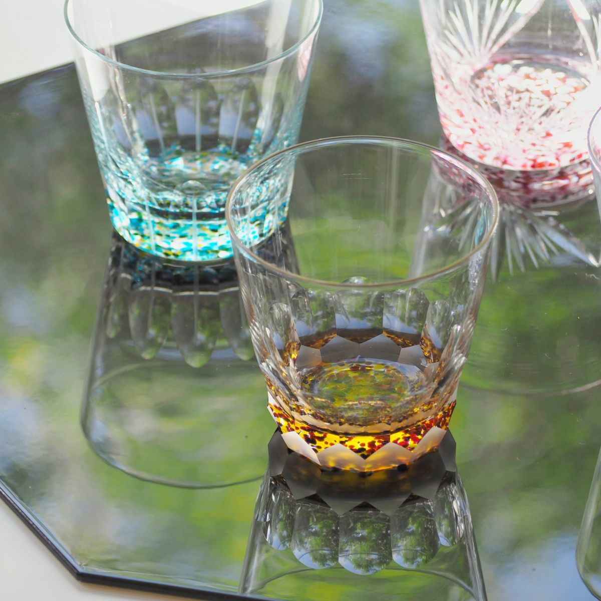 深川硝子工芸 ロックグラス siki-秋