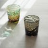 深川硝子工芸 小樽切子 雅 ロックグラス 黒琥珀