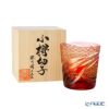 深川硝子工芸 小樽切子 雅 ロックグラス 金赤琥珀