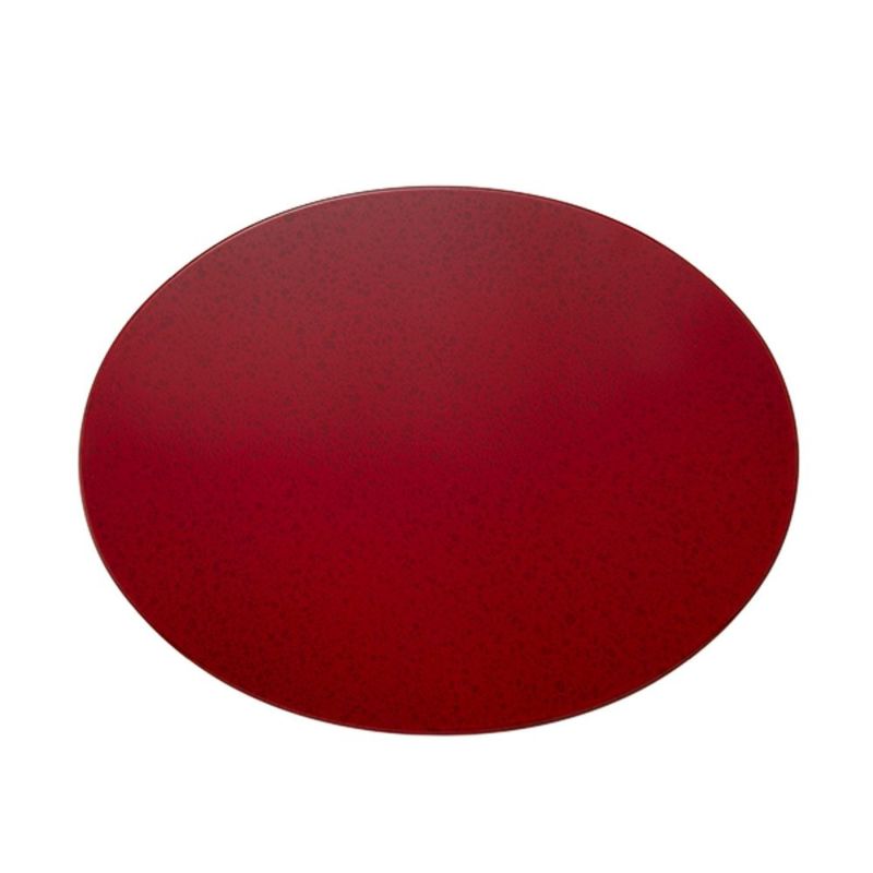 ラックヌーボー マーブルコレクション 楕円型プレースマット（S） レッド