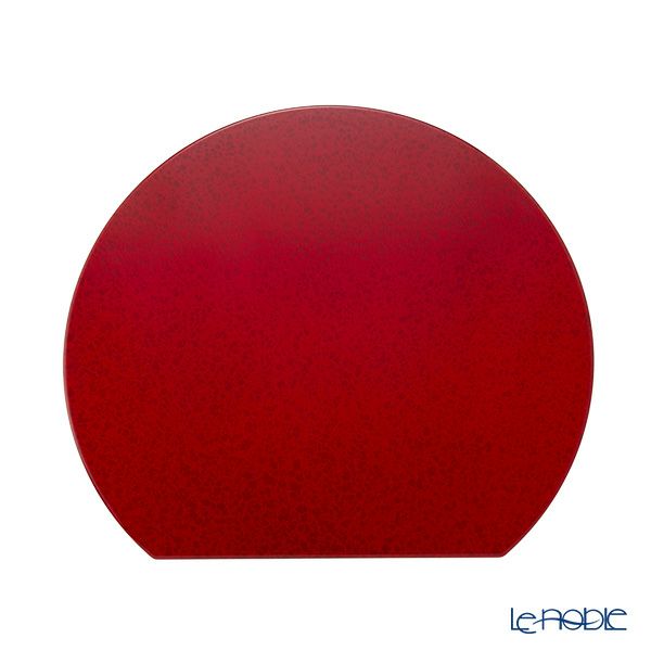 ラックヌーボー マーブルコレクション 半月型プレースマット（L） レッド