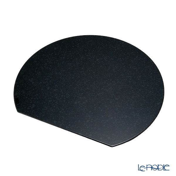 ラックヌーボー マーブルコレクション 半月型プレースマット（L） ブラック