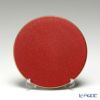 ラックヌーボー 丸型コースター（フラット） レッドゴールドラメ 11cm