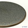 ラックヌーボー 丸型コースター（フラット） グリーンゴールド ラメ 11cm