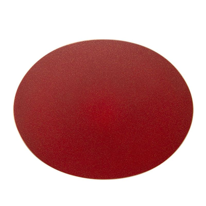 ラックヌーボー 楕円型プレースマット（L） レッドゴールドラメ