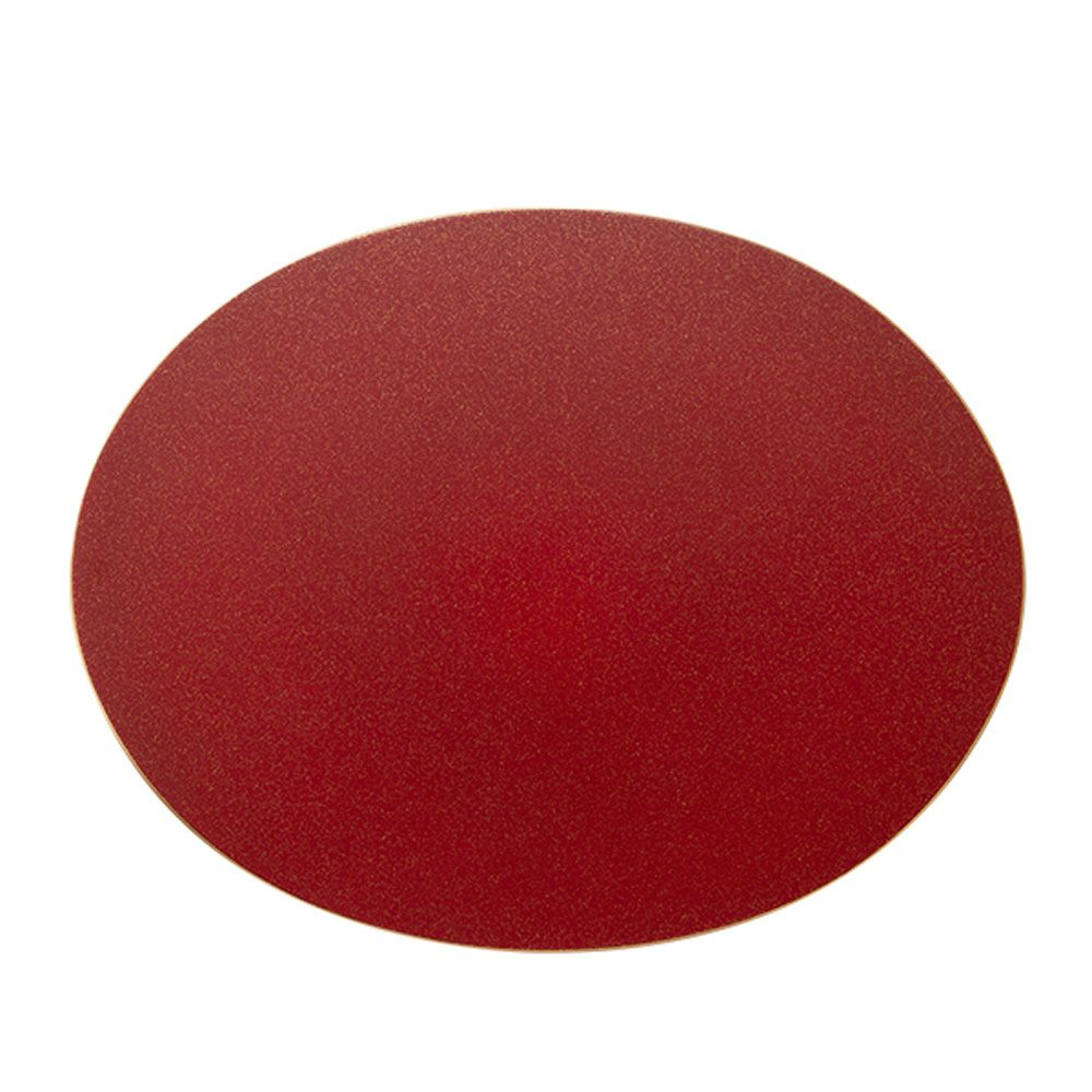 ラックヌーボー 楕円型プレースマット（L） レッドゴールドラメ