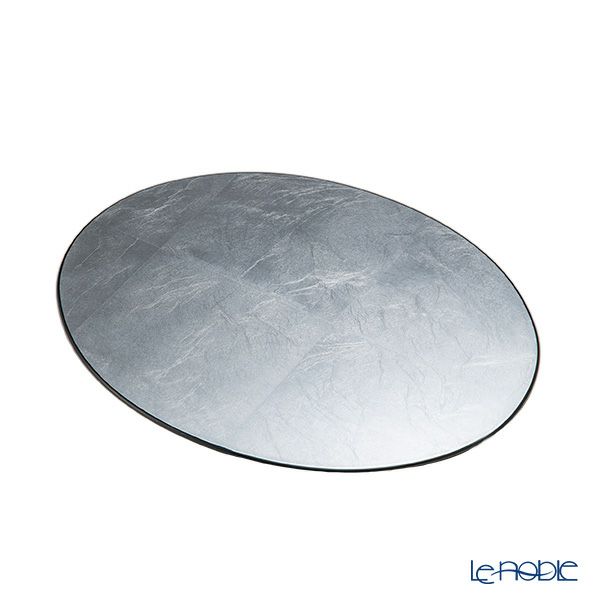 ラックヌーボー 楕円型プレースマット（S） シルバー（銀箔）