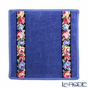 フェイラー ハンドタオル アイーダ ブラック ブルー 25×25cm