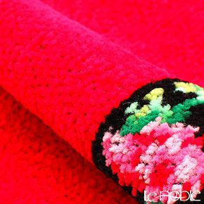 フェイラー ハンドタオル アネモネ ブラック レッド 30×30cm