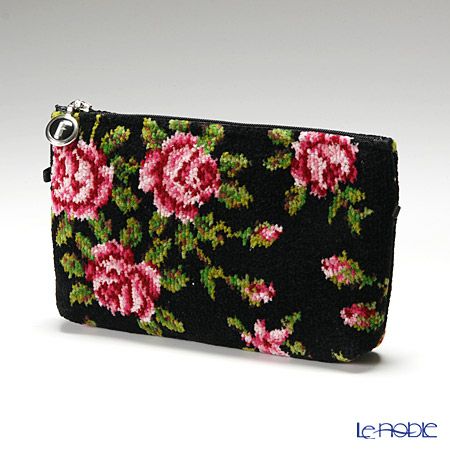 フェイラー コスメポーチ ミリアム ブラック 18×9cm