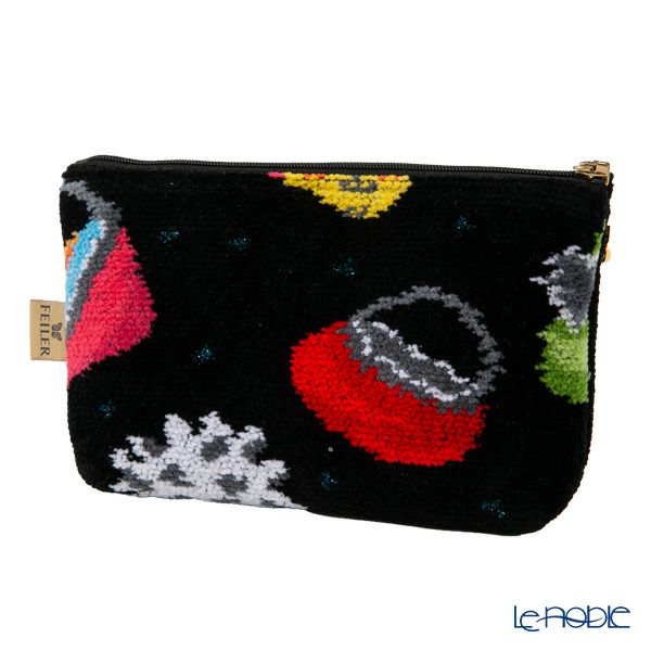 フェイラー コスメポーチ クレイジーバッグ ブラック 18×9cm