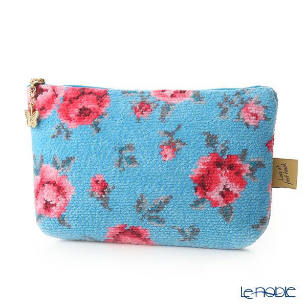 フェイラー コスメポーチ モンプティ ブルー 18×9cm