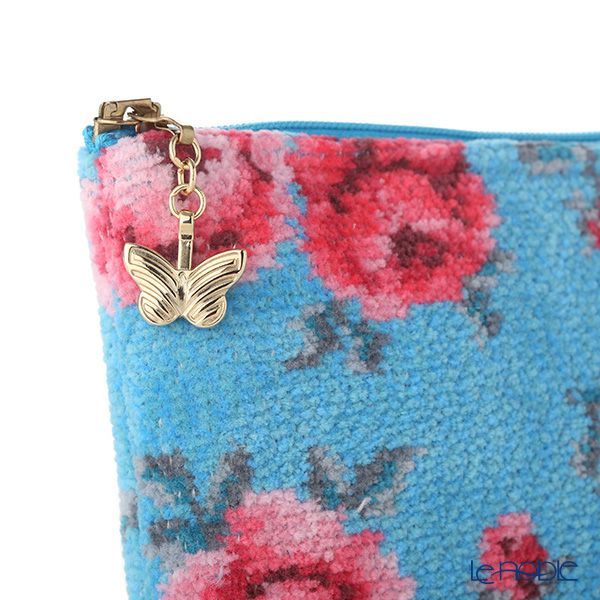 フェイラー コスメポーチ モンプティ ブルー 18×9cm