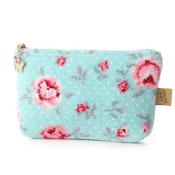 フェイラー コスメポーチ モンプティ アクア 18×9cm