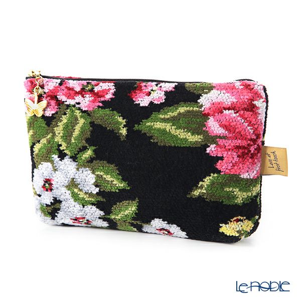 フェイラー コスメポーチ ピオニーブラック 18×9cm