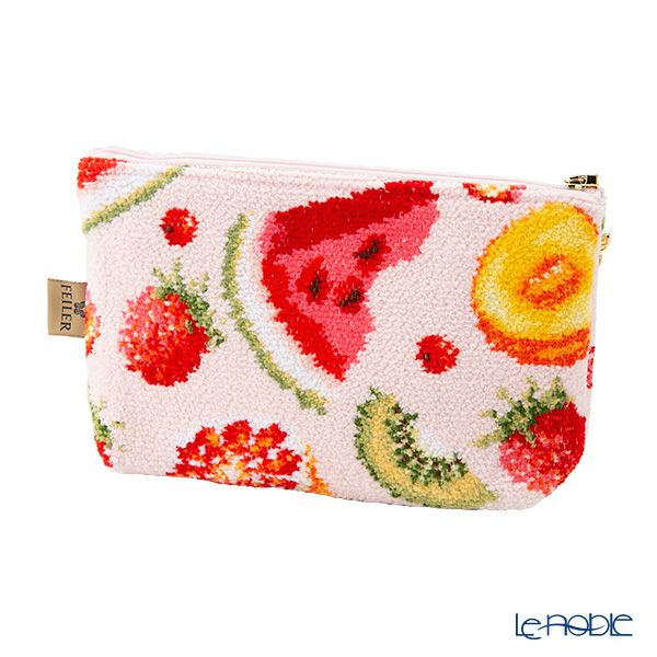 フェイラー コスメポーチ フルーツポプリ ピンク 18×9cm