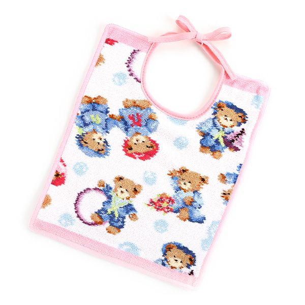 フェイラーベビー よだれかけ／スタイ リトルスキッパーズ 25×30cm エリカ 女の子用