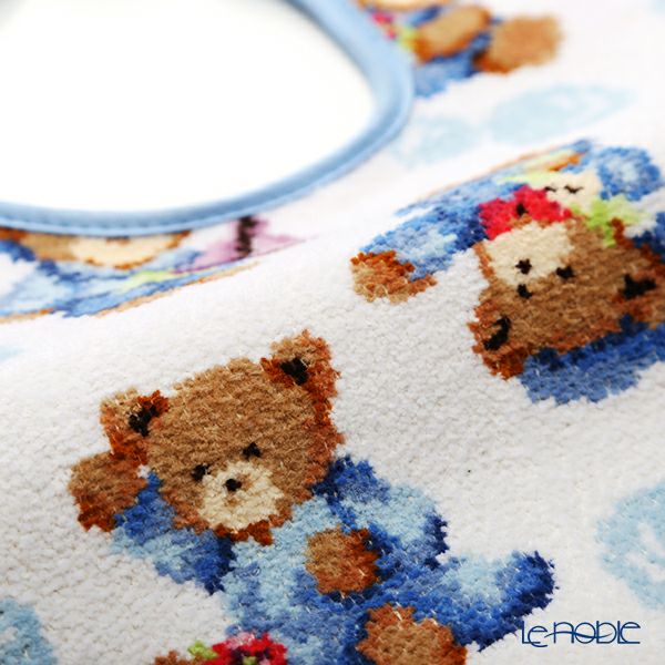 フェイラーベビー よだれかけ／スタイ リトルスキッパーズ 25×30cm ライトブルー 男の子用