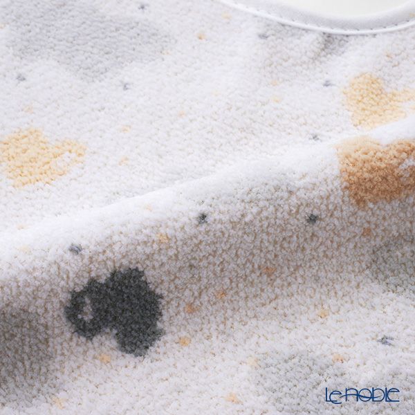 フェイラーベビー よだれかけ ラブリースカイ ホワイト 25×30cm