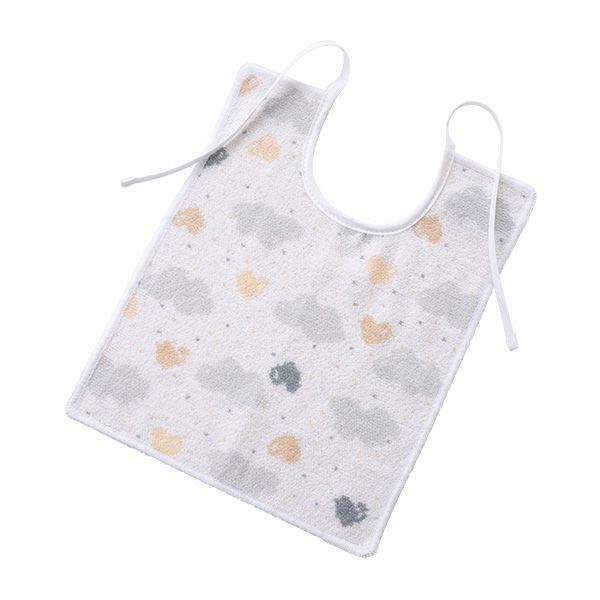 フェイラーベビー よだれかけ ラブリースカイ ホワイト 25×30cm