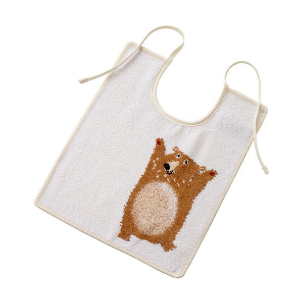 フェイラーベビー よだれかけ ベンベア ベージュ 25×30cm