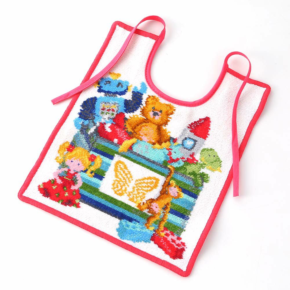 フェイラーベビー よだれかけ トイボックス2.0 ピンク 25×30cm