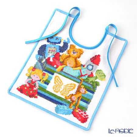 フェイラーベビー よだれかけ トイボックス2.0 アクア 25×30cm