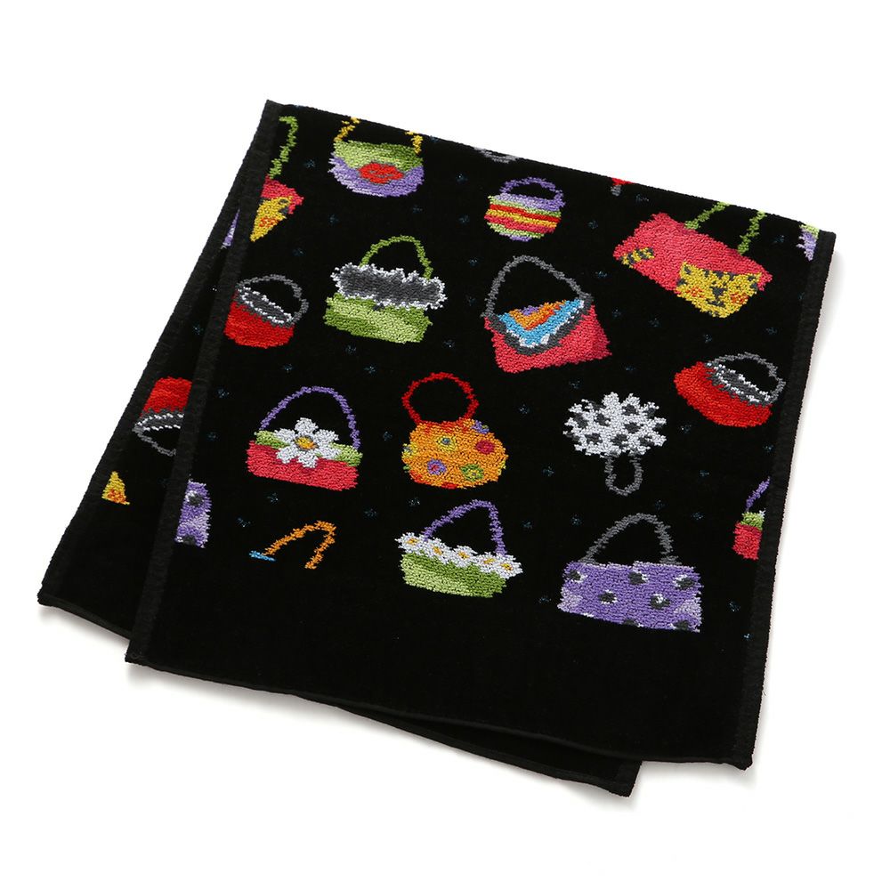 フェイラー ゲストタオル クレイジーバッグ ブラック 37×80cm