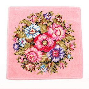 フェイラー ハンドタオル ヴィエンナ金糸入 ピンク 30×30cm