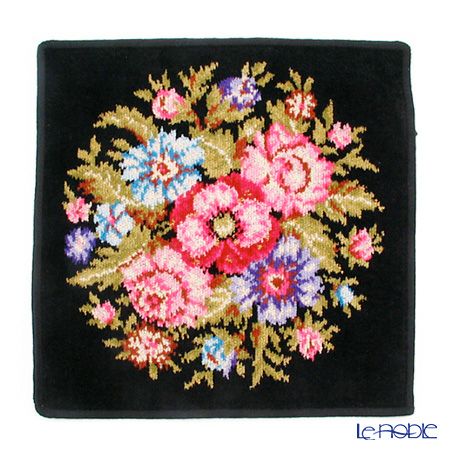 フェイラー ハンドタオル ヴィエンナ金糸入 ブラック 30×30cm