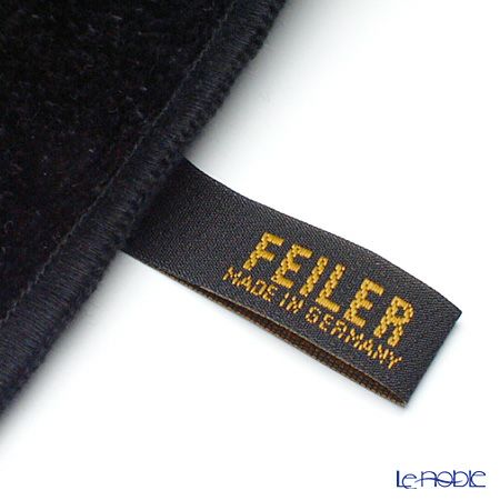 フェイラー ハンドタオル ヴィエンナ金糸入 ブラック 30×30cm