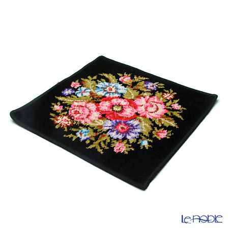 フェイラー ハンドタオル ヴィエンナ金糸入 ブラック 30×30cm