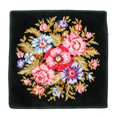 フェイラー ハンドタオル ヴィエンナ金糸入 ブラック 30×30cm