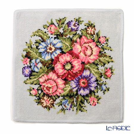 フェイラー ハンドタオル ヴィエンナ金糸入 シルバー 30×30cm