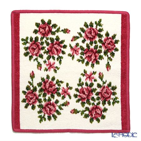 フェイラー ハンドタオル ミリアム ホワイト チェリー 30×30cm