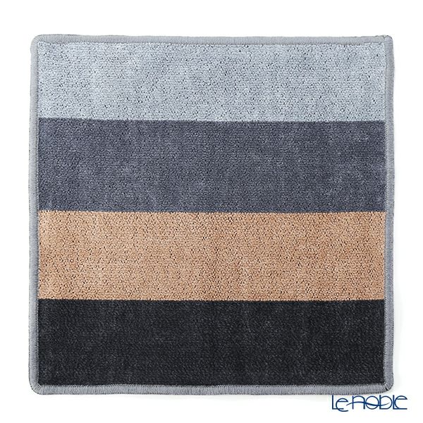 フェイラー ハンドタオル ブロックス グレイ／ブラック 30×30cm